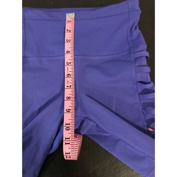 Lululemon Breezy Crop Iris Flower Reflective Leggings - Size 4 - Picture 7 of 13